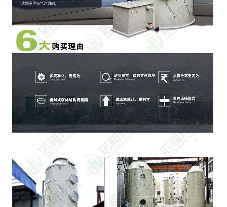 PP環(huán)保廢氣洗滌處理塔